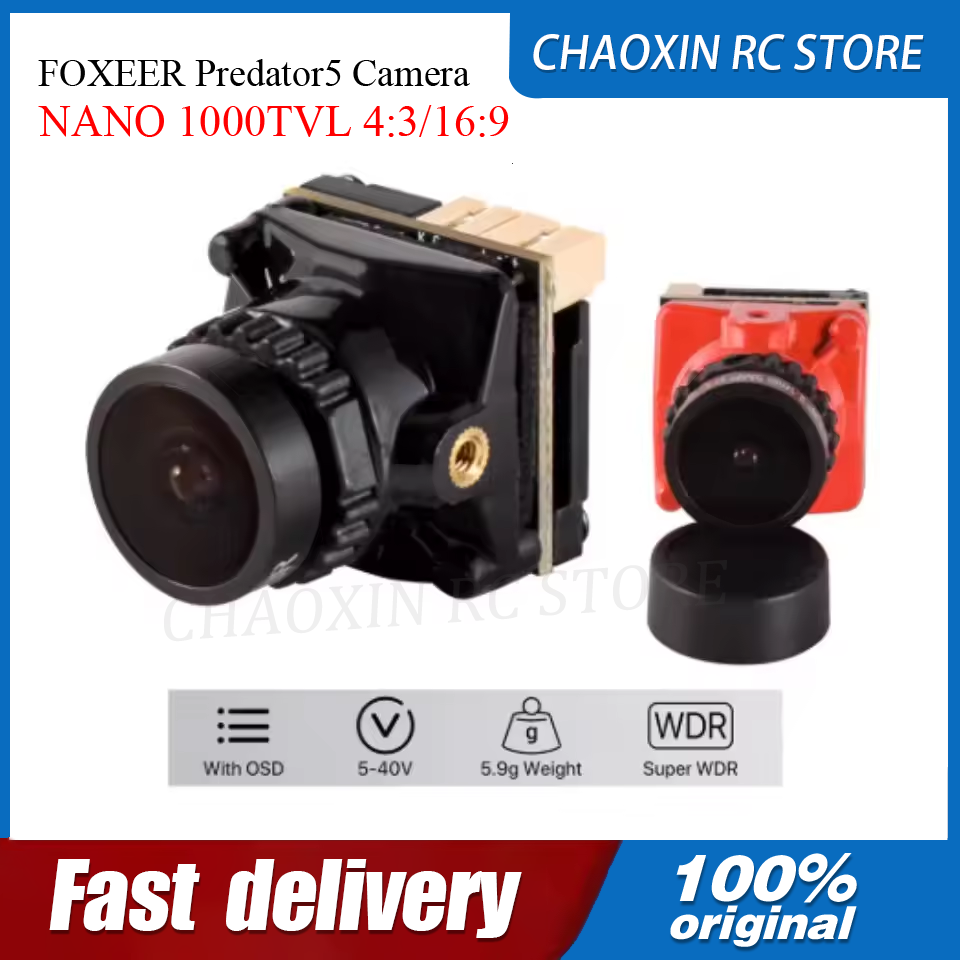 Drone Battery - FOXEER Predator5 카메라 NANO 1000TVL 4:3/16:9