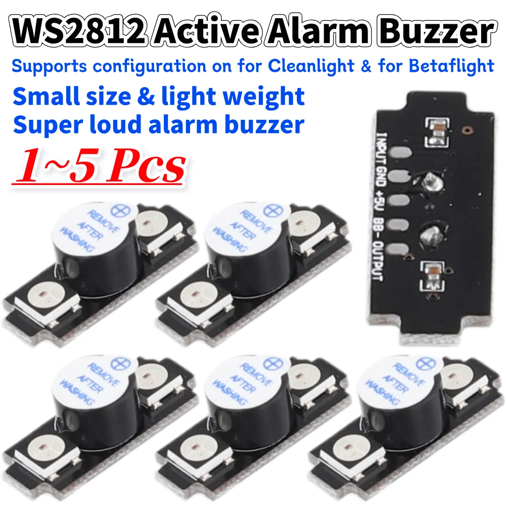 Drone Buzzer - WS2812 액티브 알람 버저 컬러풀 RGB