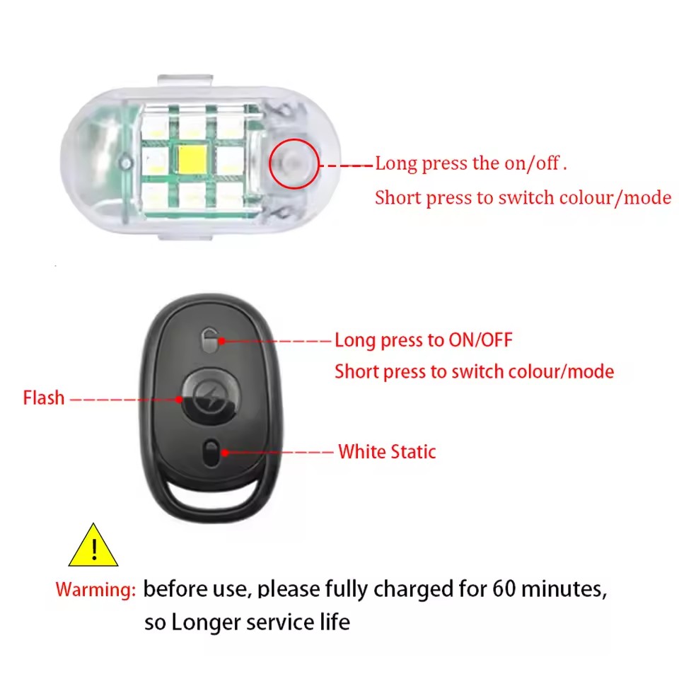 무선 리모컨 LED 스트로브 라이트 자동차 오토바이 자 - Drone Led Light 리뷰 및 가격