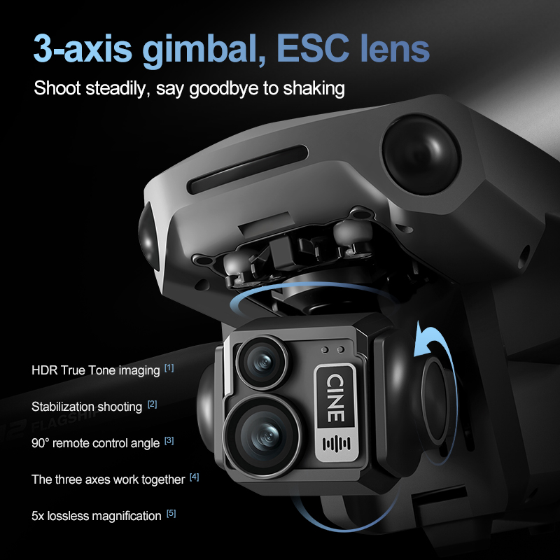 8K 3축 짐벌 브러시리스 7.2인치 터치스크린 FPV - Drone Gimbal 리뷰 및 가격
