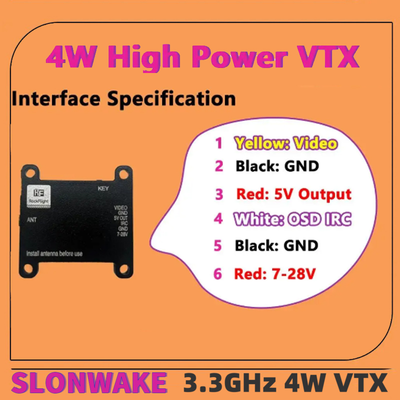 SLONWAKE FPV 3.3G 16채널 4000mW  - Drone Antenna 리뷰 및 가격