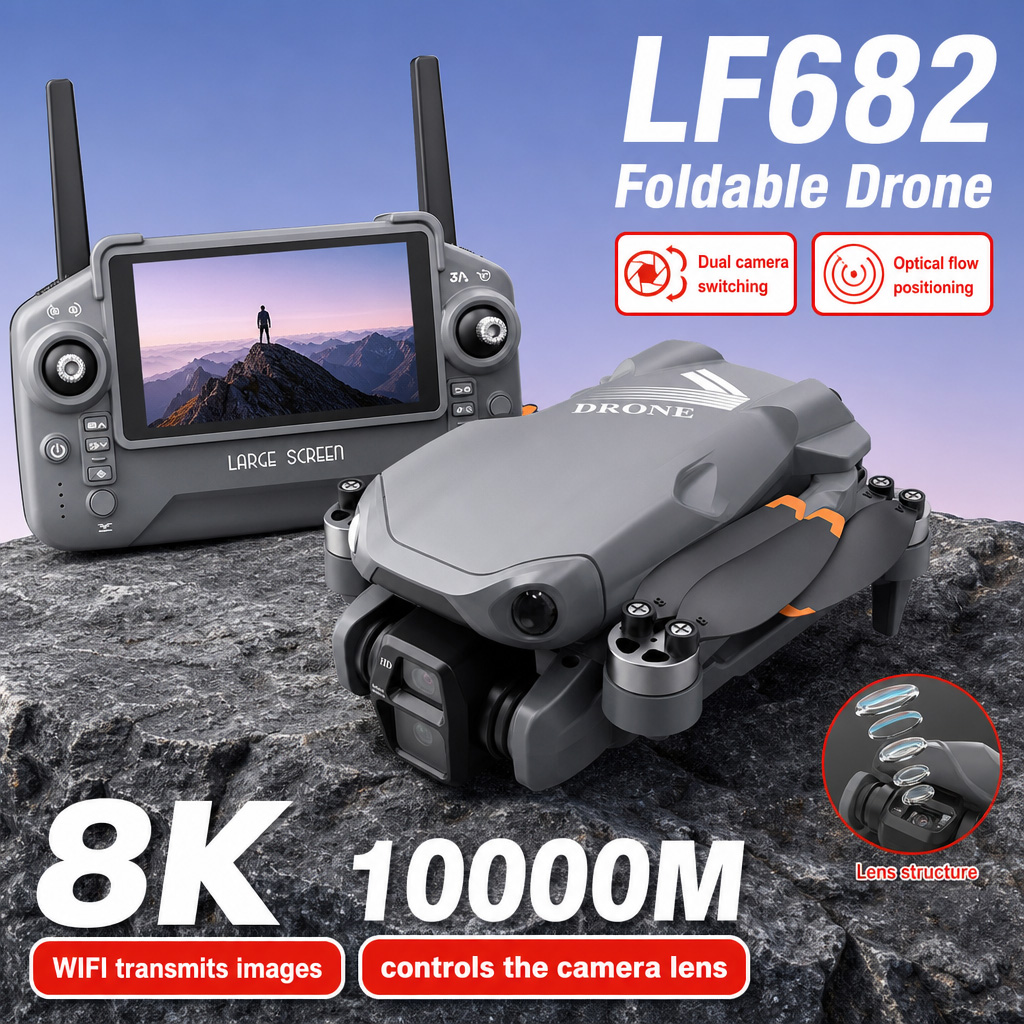 항공 사진 촬영 LF682 드론 8K HD 듀얼 카메라 - Drone Gimbal 리뷰 및 가격
