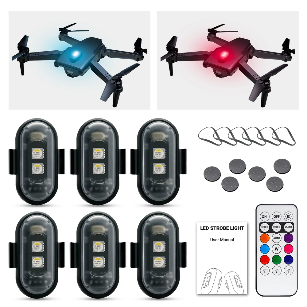 오토바이 스트로브 라이트, 앱 제어 RGB LED, 스 - Drone Led Light 리뷰 및 가격