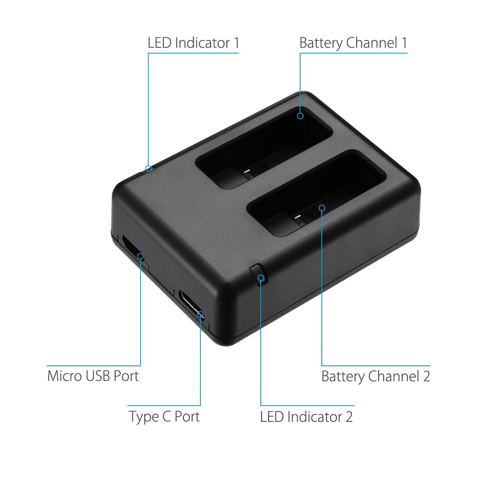 고프로 히어로 5 충전기 AHDBT-501 배터리 듀얼 - Drone Battery 리뷰 및 가격